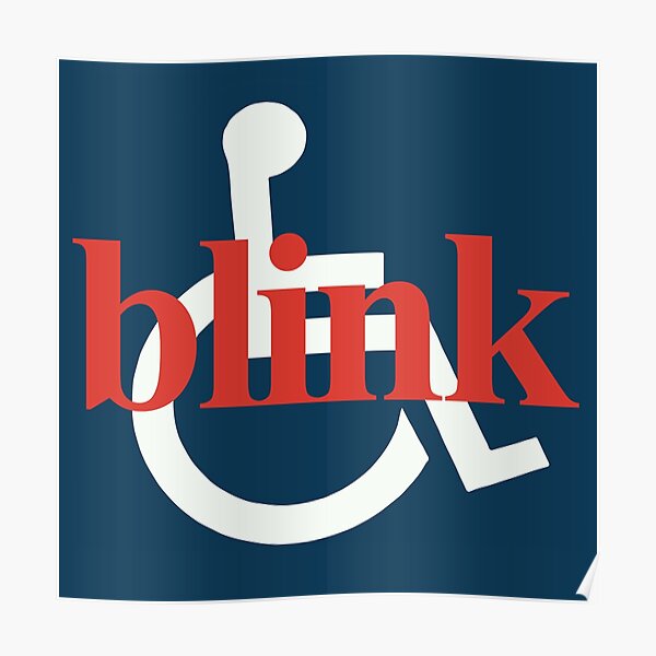 Vintage BLINK 182 (Pre-182) Wheelchair Design Poster