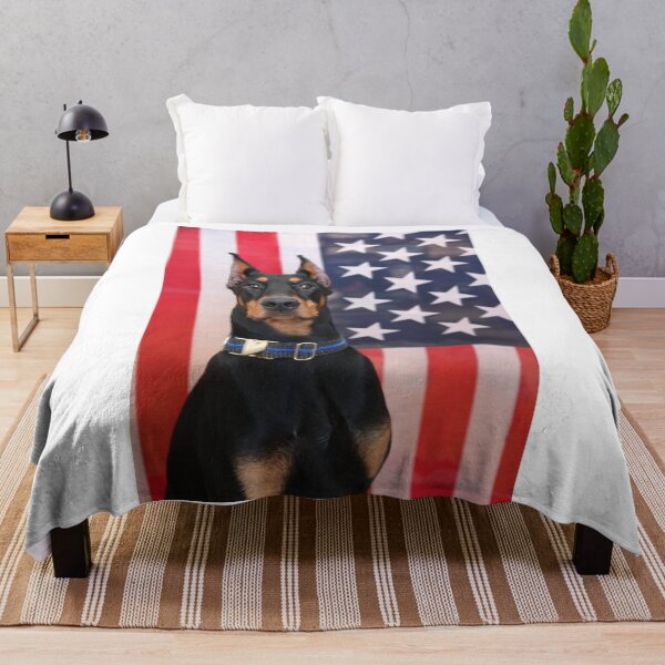 Item preview, Doberman by the American Flag designed and sold by HSPhotography.