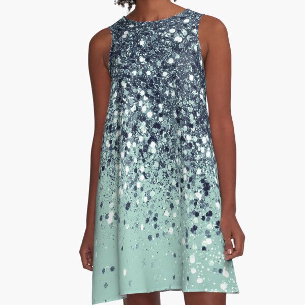 Cali Summer Vibes Lady Glitter #5 #shiny #decor #art A-Line Dress