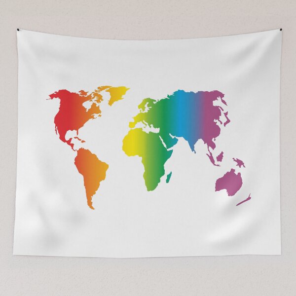 Item preview, Lgbt rainbow world / earth designed and sold by claudiasartwork.