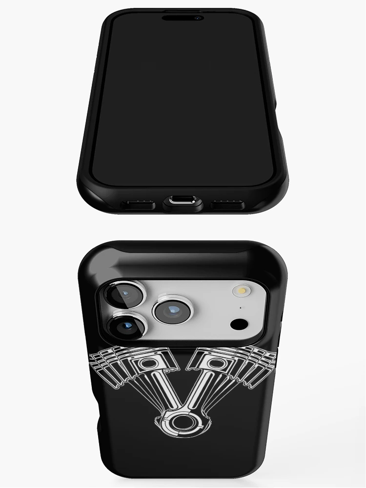 Thumbnail 3 of 4, iPhone Case, V8 Pistons - Racer, Racing designed and sold by KoolMoDee.