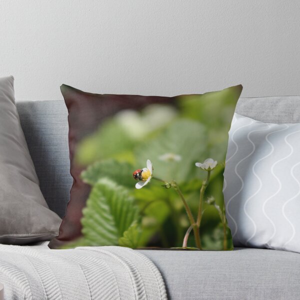 Item preview, Ladybug on Wild Strawberry Blossom designed and sold by Janice Kubo.