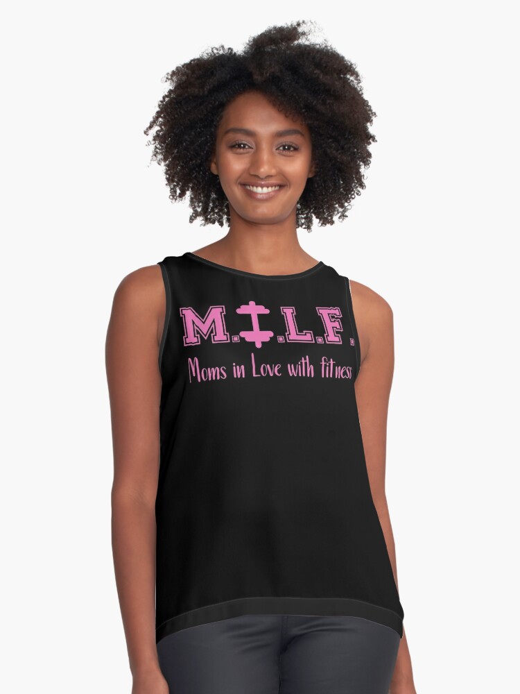 MILF M.I.L.F Moms in Love with Fitness Weights Work out Shirt Essential  T-Shirt for Sale by funnytshirtemp