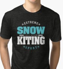 Snowkiting Extreme Sport Tri-blend T-Shirt