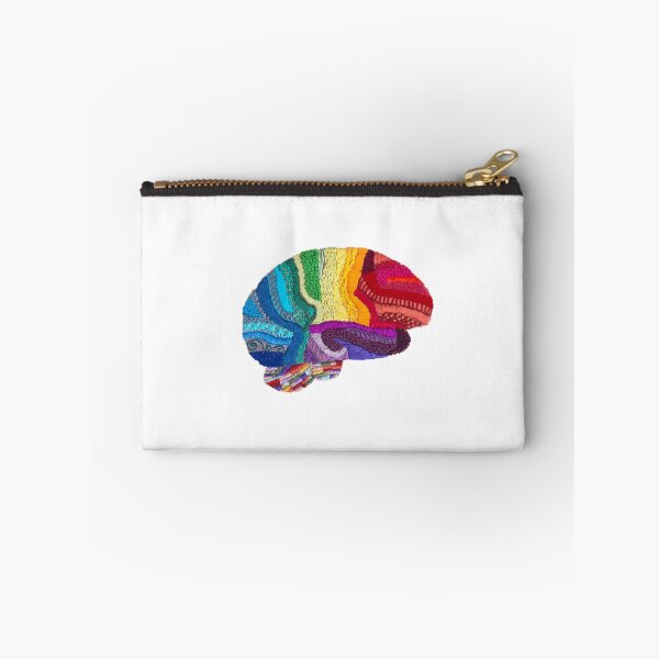 Item preview, Sampler Brain - Embroidered Look - Rainbow Brain  designed and sold by Laura Bundesen.