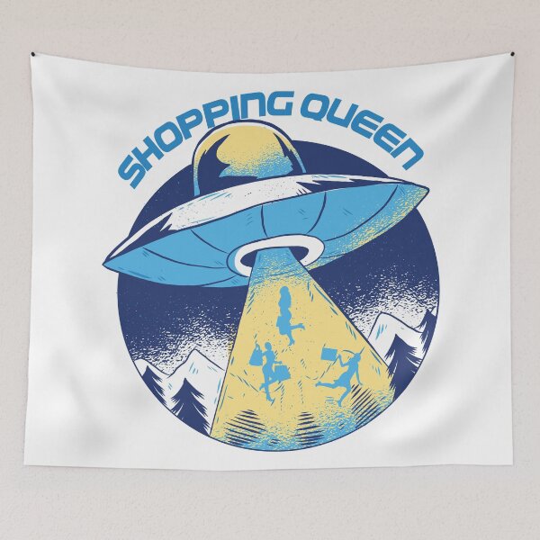Item preview, Ufo Alien Humor Shopping Queen. designed and sold by emphatic.