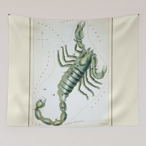 Item preview, Vintage Scorpio Constellation Map (1825) designed and sold by BravuraMedia.