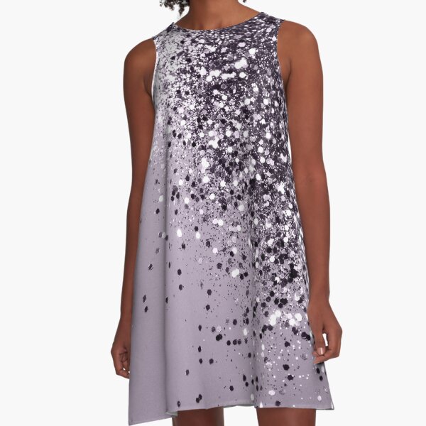 Sparkling Lavender Lady Glitter #1 #shiny #decor #art A-Line Dress