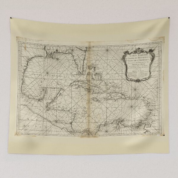 Item preview, Map of the Caribbean (1749) designed and sold by allhistory.