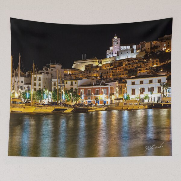 Item preview, Ibiza old town at night designed and sold by TheGecko02.