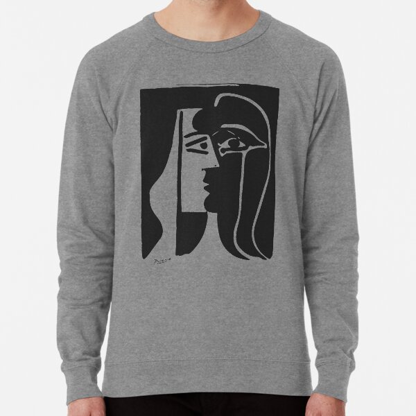 Pablo Picasso Kiss 1979 Artwork Reproduction For T Shirt, Framed Prints Lightweight Sweatshirt