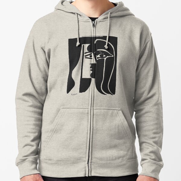 Pablo Picasso Kiss 1979 Artwork Reproduction For T Shirt, Framed Prints Zipped Hoodie