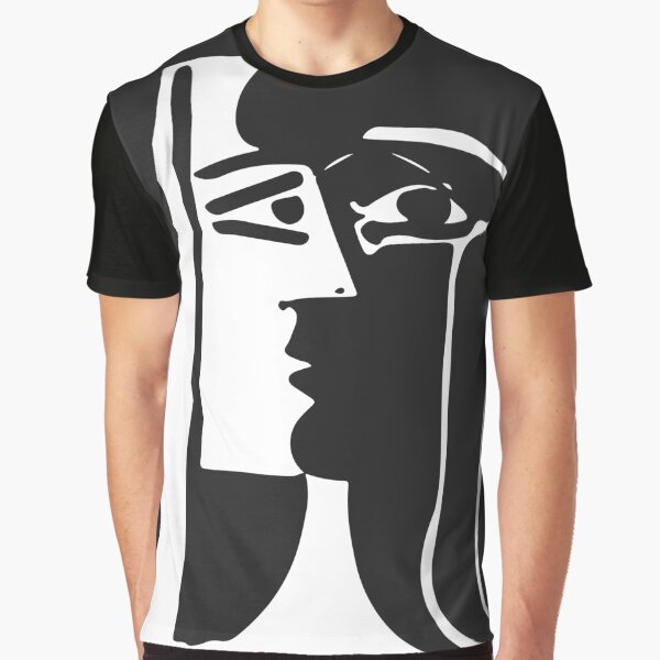 Pablo Picasso Kiss 1979 Artwork Reproduction For T Shirt, Framed Prints Graphic T-Shirt