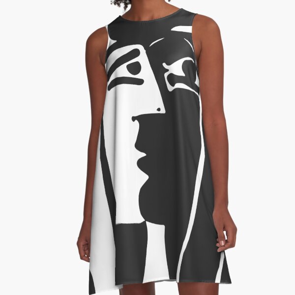 Pablo Picasso Kiss 1979 Artwork Reproduction For T Shirt, Framed Prints A-Line Dress