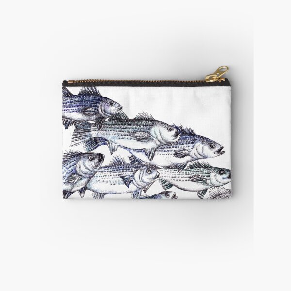 Item preview, "Old School" Striped Bass Ink Drawing  designed and sold by Michelebuttons.