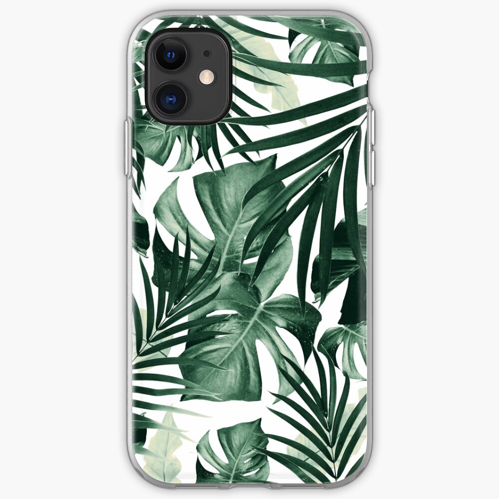 Tropical Jungle Leaves Pattern #4 #tropical #decor #art iPhone Case & Cover