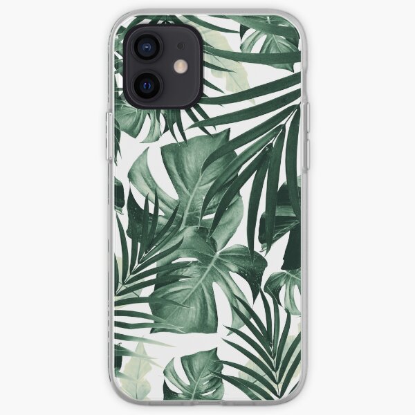 Tropical Jungle Leaves Pattern #4 #tropical #decor #art iPhone Soft Case