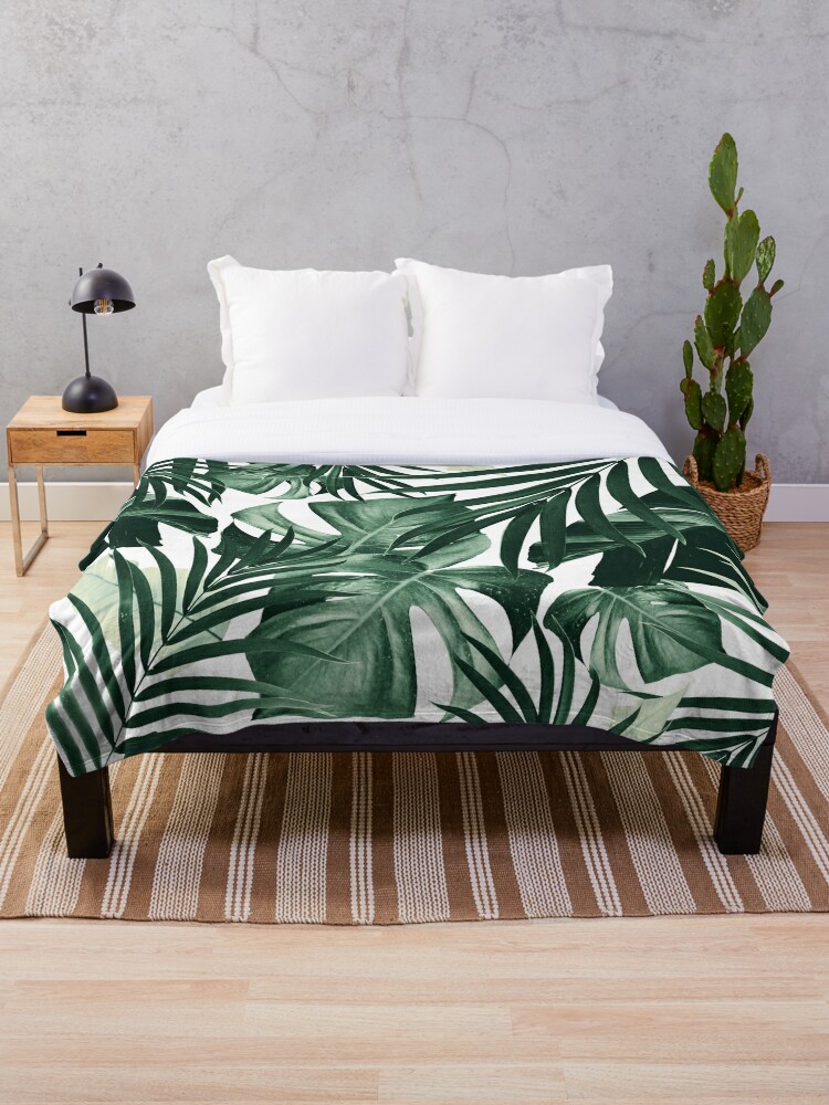 Tropical bed online throw