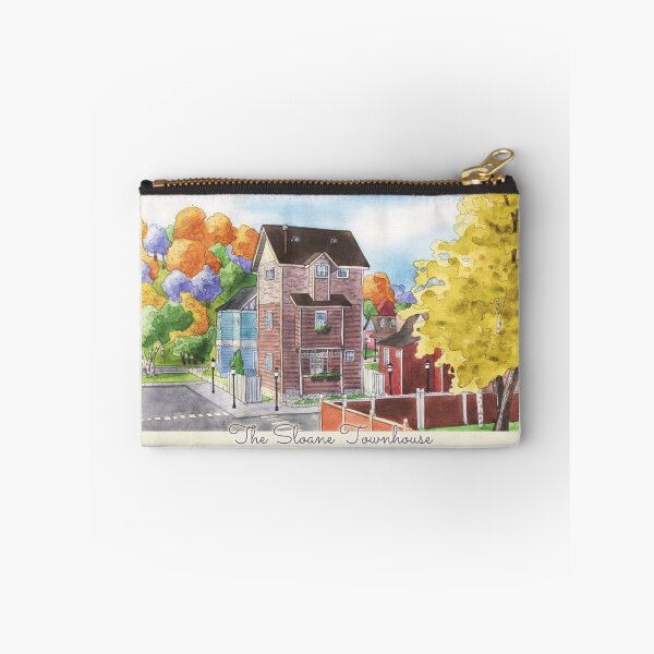 Item preview, The Sloane Townhouse Watercolor Village designed and sold by TheJessaChannel.