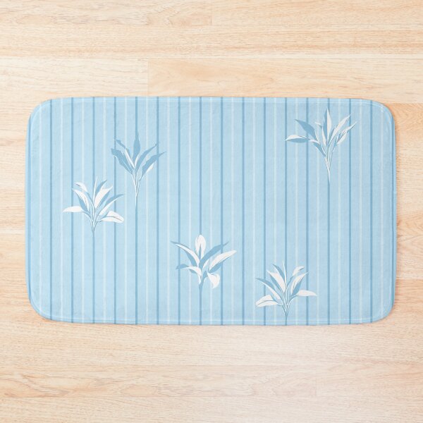 Item preview, Light blue Leaves & Lines - Dracena Sanderiana, Original drawing line art pattern art  designed and sold by dizzy8.