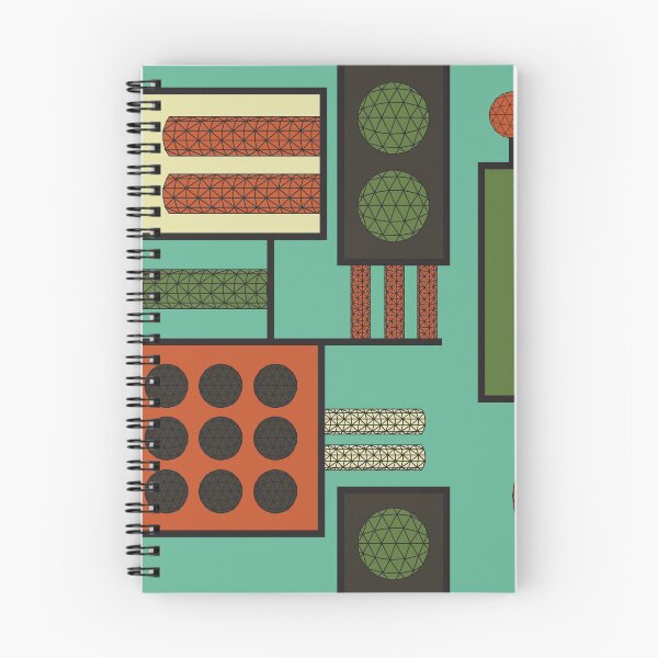 Item preview, Geodesic Forms Abstract Engineering Pattern - Seafoam Green Rust designed and sold by whyitsme.