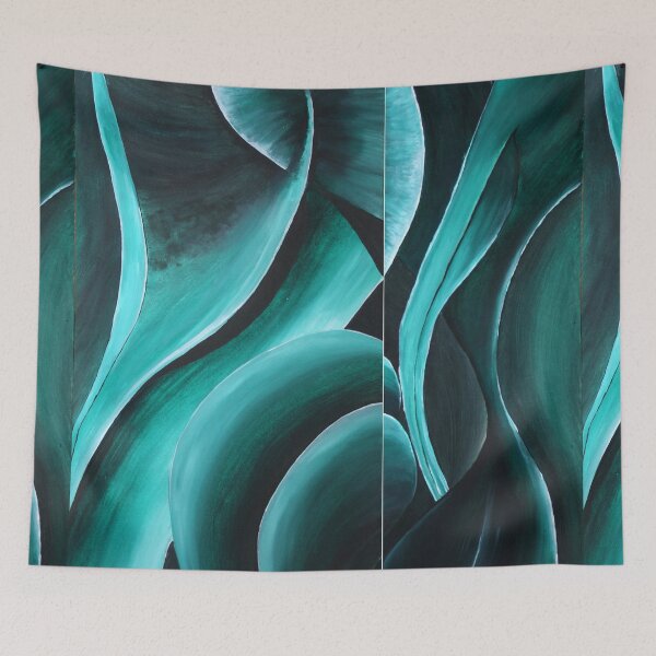 Item preview, Greenswirls diptych part a & b designed and sold by Margo Humphries.