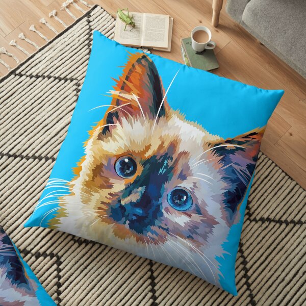 Beautiful cat Floor Pillow