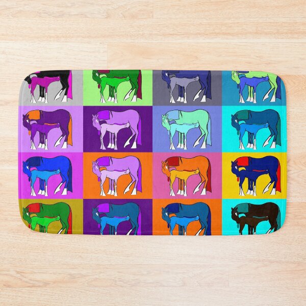 Item preview, Mare and Foal 4 x 4 designed and sold by Clare Wuellner.