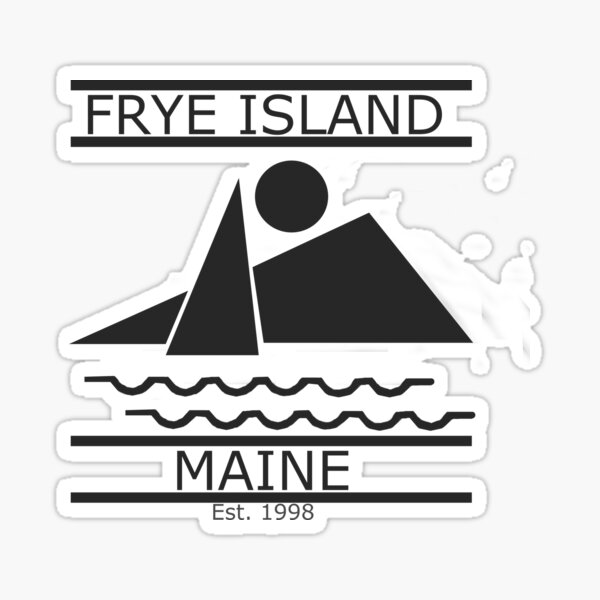 "Frye Island, Maine logo" Sticker for Sale by Redbubble
