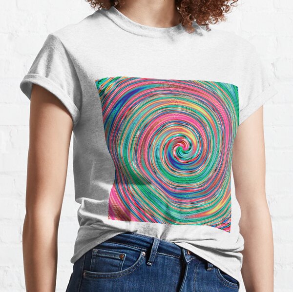 #MOVING #EYE #ILLUSION #Pattern, design, circular, abstract, illustration, art Classic T-Shirt