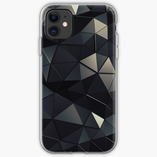 Polygon Noir iPhone Soft Case