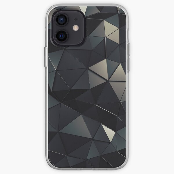 Polygon Noir iPhone Soft Case