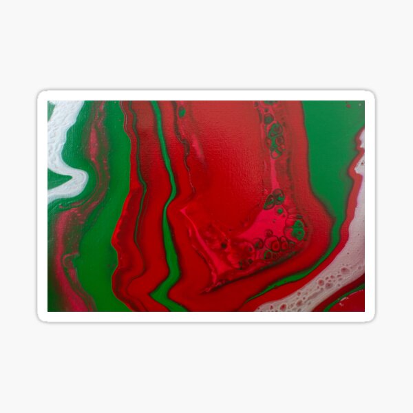 Swirled Candy - Abstract Acrylic Painting Sticker
