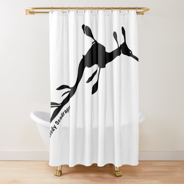 Weedy Seadragon Shower Curtain