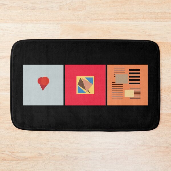 Kanye abstract album art Bath Mat