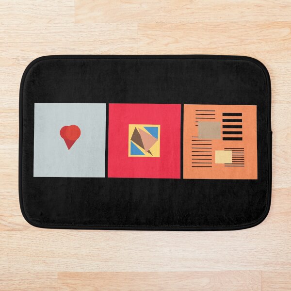 Kanye abstract album art Bath Mat