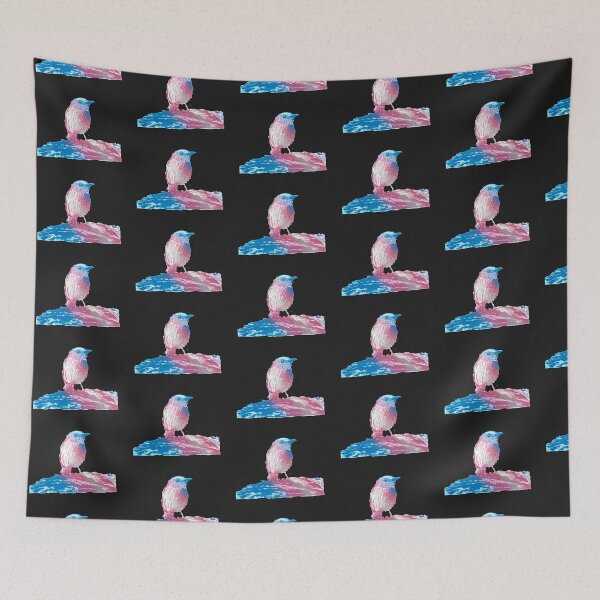 Item preview, The Bird Isn't a Pirate But He Does Have Pride; Trans Flag Variant designed and sold by ArtisticPotato1.