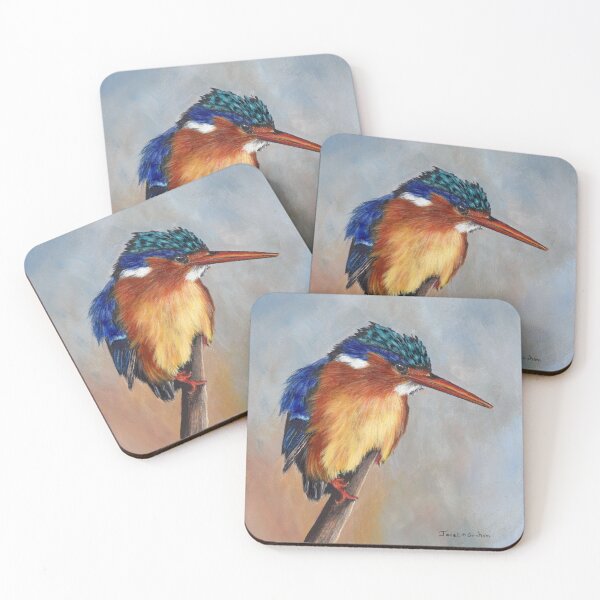Item preview, Malachite Kingfisher - Bird Art - Kingfisher Art designed and sold by JanetMGraham.