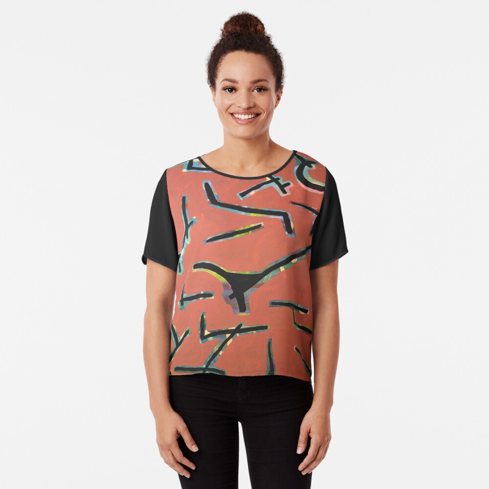 Everyone was talking at once Chiffon Top
