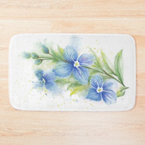 Item preview, Veronica Blue Flower Watercolor designed and sold by IvaW.