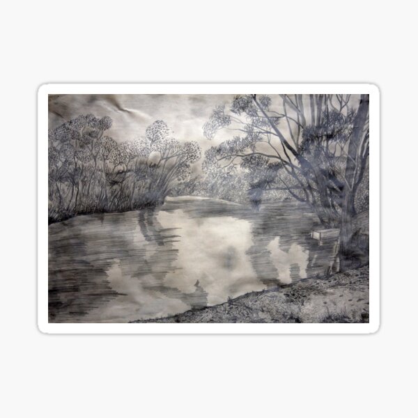 At the river Sticker