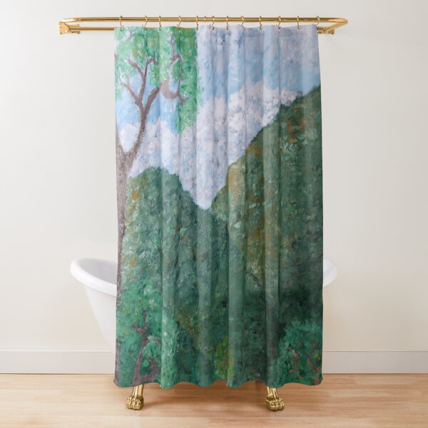 At the farm Shower Curtain
