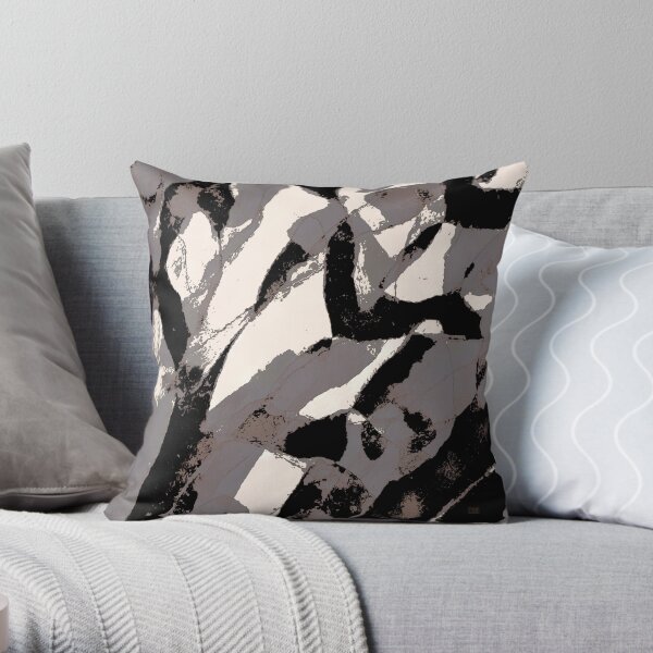Organic No.2 Abstract #muted #redbubble #artprints #fineart Throw Pillow