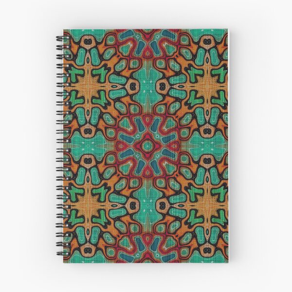 Item preview, Azure Blue Orange Red Turquoise Green Hip Orient Bali Art designed and sold by LC Graphic Design Studio.