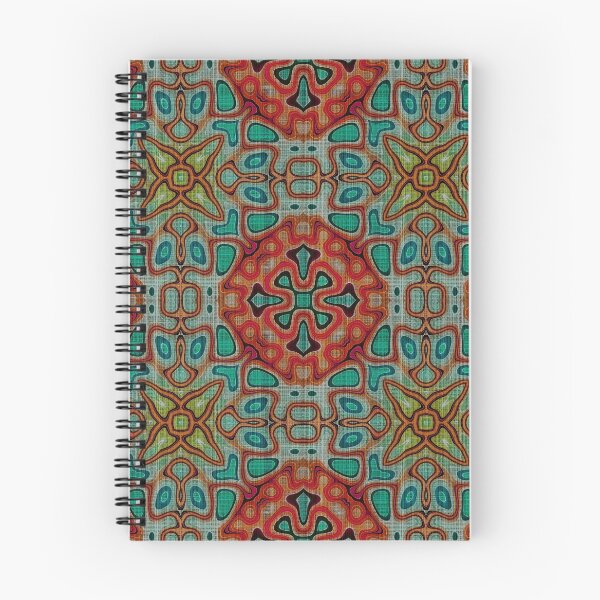 Artikelvorschau, Aqua Türkis Blau Orange Rot Limettengrün Hip Orient Bali Art entworfen und verkauft von LC Graphic Design Studio.