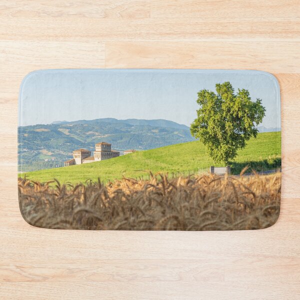 Item preview, Emilian hills, ancient fortress and wheat field designed and sold by brambillasimone.