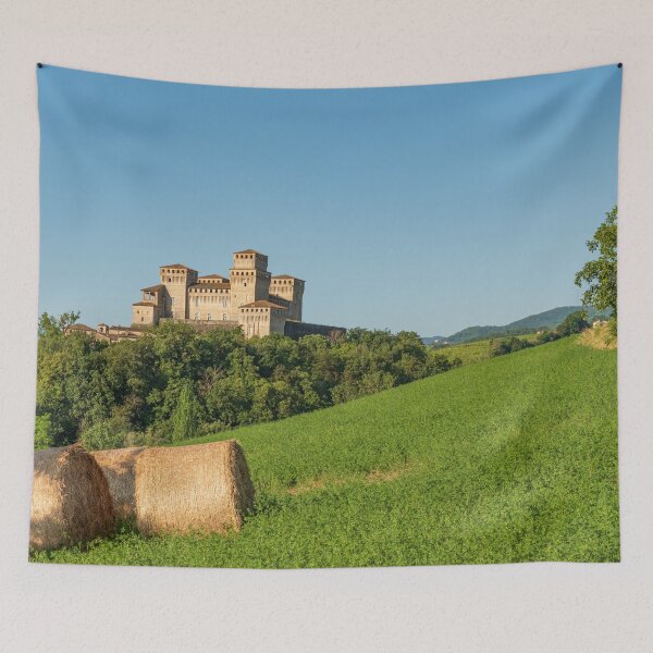 Item preview, Italian castle and hay bales designed and sold by brambillasimone.