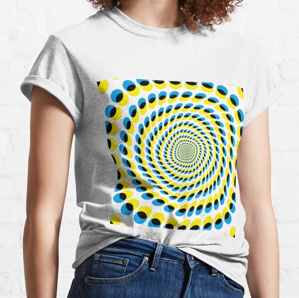 #MOVING #EYE #ILLUSION #Pattern, design, circular, abstract, illustration, art Classic T-Shirt