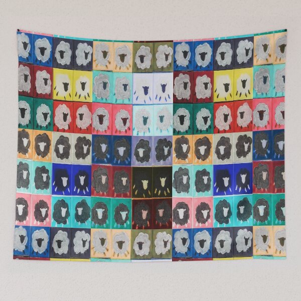 Item preview, Flock of Sheeples Flocked 2 designed and sold by Zenanigans.