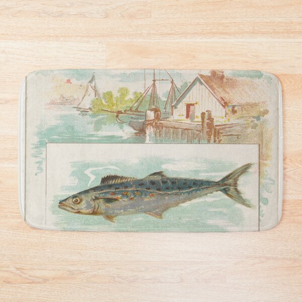 Item preview, Vintage Spanish Mackerel Fish Illustration (1889) designed and sold by BravuraMedia.